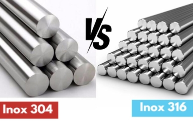 So sánh ứng dụng của inox 304 và 316 trong công nghiệp
