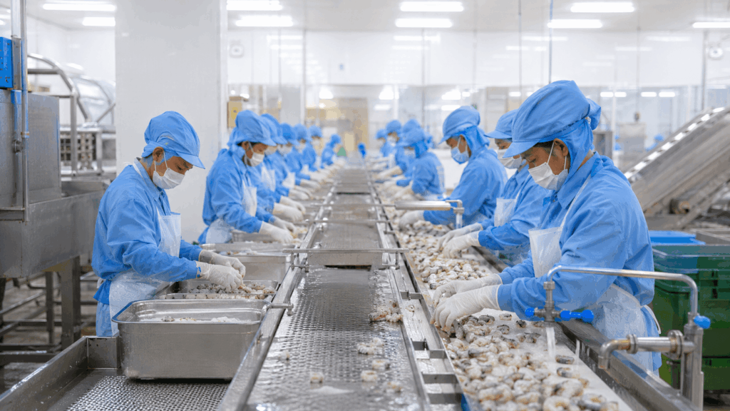 Inox dùng cho nhà máy chế biến thực phẩm
